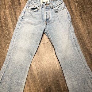 Reformation Mid-Rise Cropped Flare Jeans